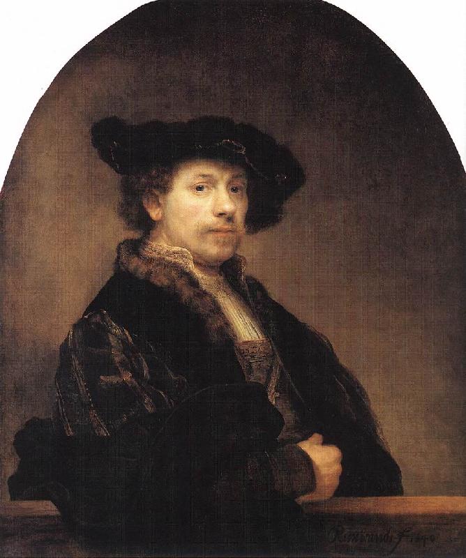 REMBRANDT Harmenszoon van Rijn Self-Portrait  stwt oil painting image